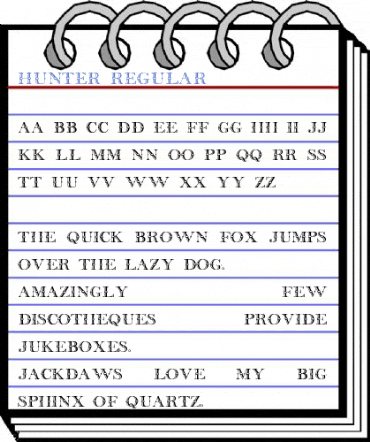 Hunter Regular Font