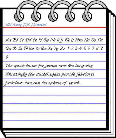 HW Sarx DB Normal Font