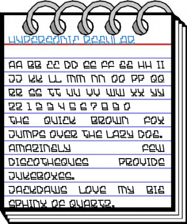 Hypersonic Regular Font