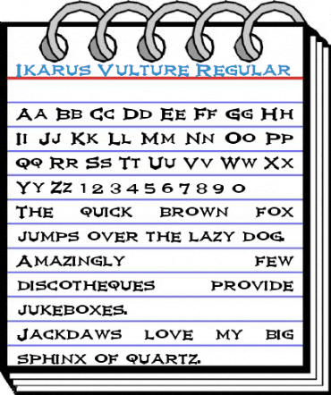 Ikarus Vulture Regular Font