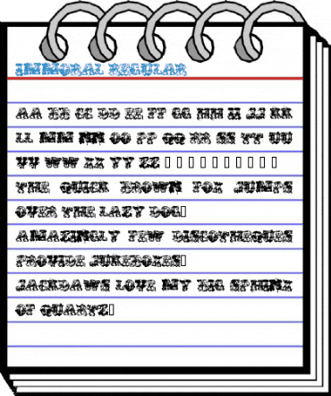 immoral Regular Font