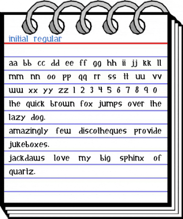 Initial Regular Font