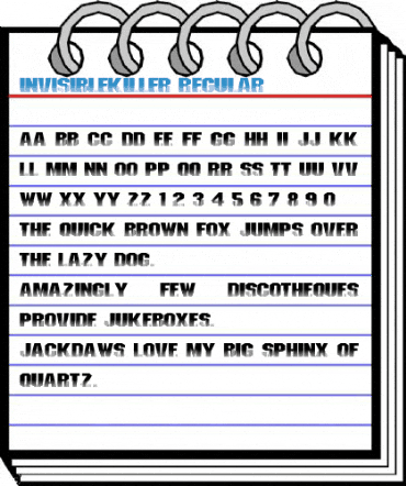 InvisibleKiller Regular Font