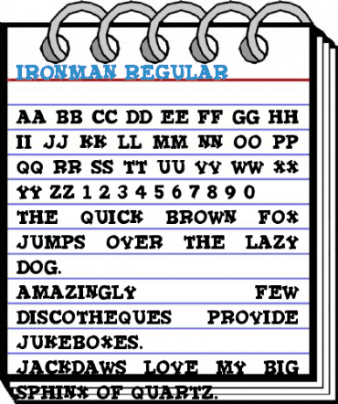 IronMan Regular Font