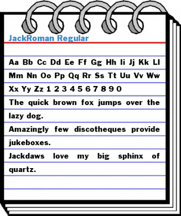 JackRoman Regular Font
