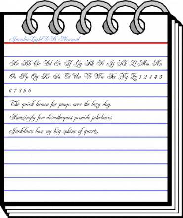 JacobaLightDB Normal Font