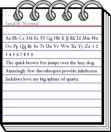 JanaDB Normal Font
