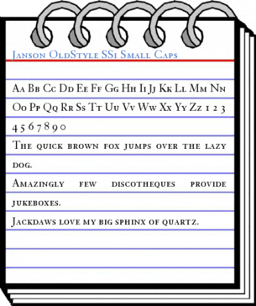 Janson OldStyle SSi Small Caps Font