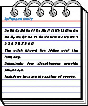 Jellybean Italic Font