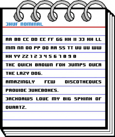 JHUF Nominal Font