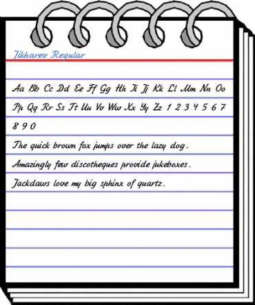 Jikharev Regular Font