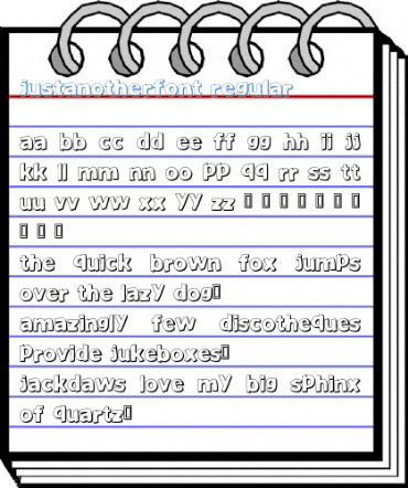 JustAnotherFont Regular Font