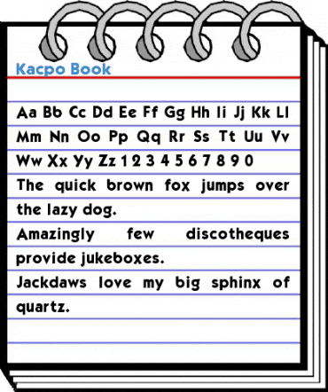 Kacpo Book Font