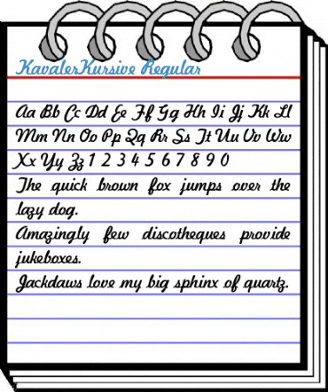 KavalerKursive Regular Font