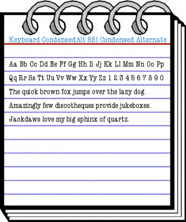Keyboard CondensedAlt SSi Font