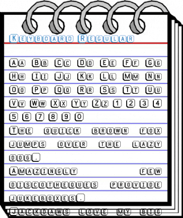 Keyboard Regular Font