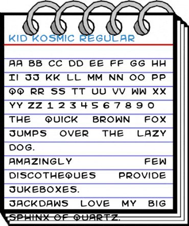 Kid Kosmic Regular Font