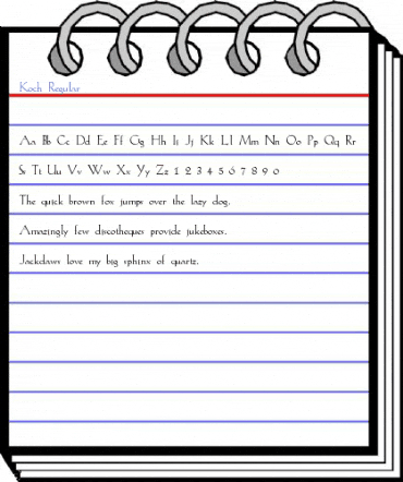 Koch Regular Font