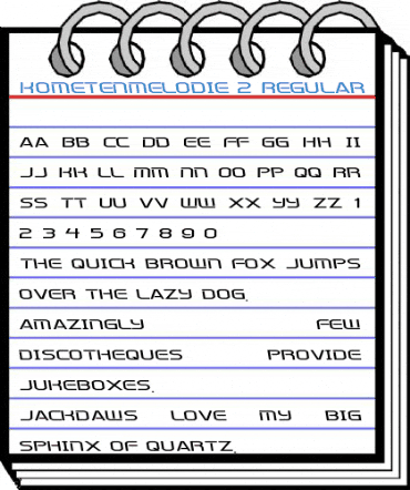 Kometenmelodie 2 Regular Font