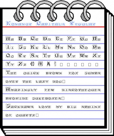 Konanur Capitals Regular Font