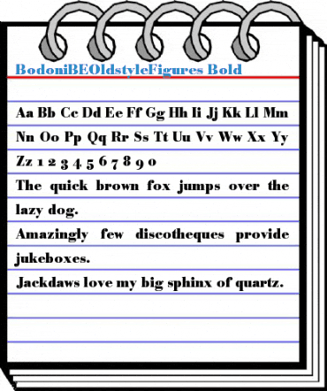 BodoniBEOldstyleFigures Font