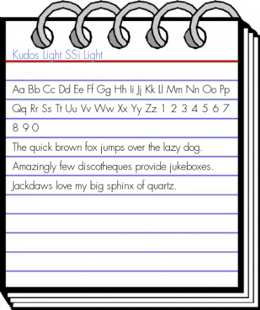 Kudos Light SSi Light Font