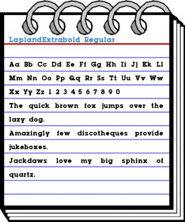 LaplandExtrabold Regular Font