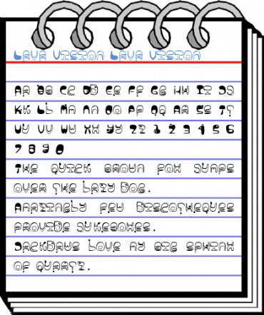Lava Vision Lava Vision Font