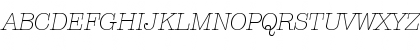 ITC American Typewriter Std Light Italic Font