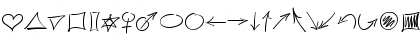 AutographScriptEF LightExtras Font AutographScriptEF LightExtras Font