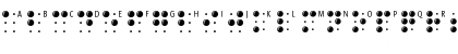 BrailleLatin Regular Font BrailleLatin Regular Font