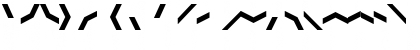 Borders Zig Zag One Font Borders Zig Zag One Font