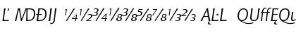 Bitstream Chianti Italic Extension Font Bitstream Chianti Italic Extension Font