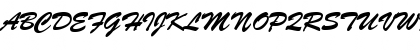 BrushScriptNormalItalic Regular Font