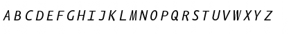 Eureka Mono Italic Font