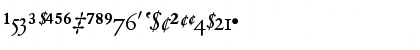 Garamond Fractions BQ Regular Font Garamond Fractions BQ Regular Font