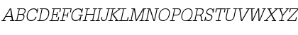 Glypha 45 Light Oblique Font