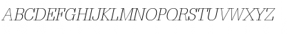 Glypha 35 Thin Oblique Font Glypha 35 Thin Oblique Font