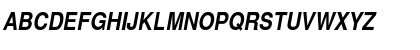 Helvetica Narrow Bold Italic Font