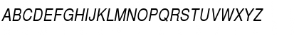 Helvetica Narrow Italic Font
