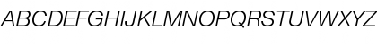 Helvetica Neue LT Pro 46 Light Italic Font