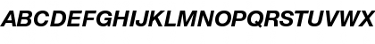 Helvetica Neue LT Std 76 Bold Italic Font