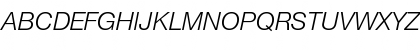 Helvetica Neue LT Std 46 Light Italic Font