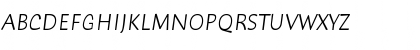 Humana Sans ITC Light Italic Font