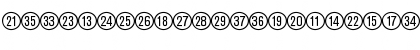 Katalogziffern Positiv BQ Regular Font Katalogziffern Positiv BQ Regular Font