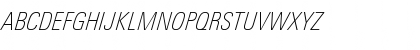 LinotypeUnivers CondThinItalic Font LinotypeUnivers CondThinItalic Font