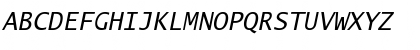 Lucida Sans Typewriter Std Oblique Font