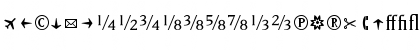 MatrixBookFractions Regular Font