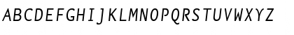 NexusTypewriterTF-Italic Regular Font