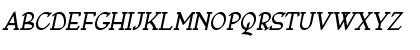 NympheBoldItalic Regular Font